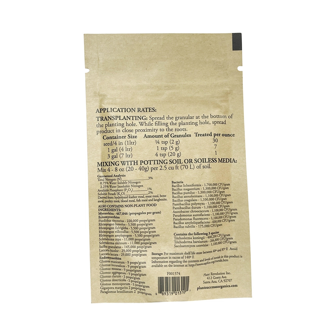 Micorrizas Orgánicas Solubles | Plant Success Organics - Mejora La Absorción De Nutrientes Y Estimula El Crecimiento De Raíz
