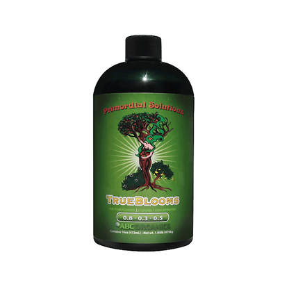 TRUE BLOOMS aditivo de floración FOLIAR de 2,16 y 32oz de Primordial Solutions, engordador de cogollos