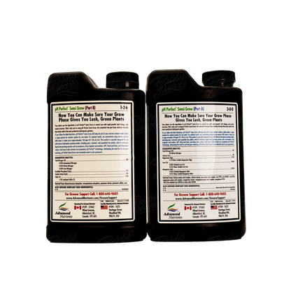 DUO SENSI GROW PH PERFECT PARTE  A + B Fertilizante Base de Vegetación Nutrición Completa y Profesional