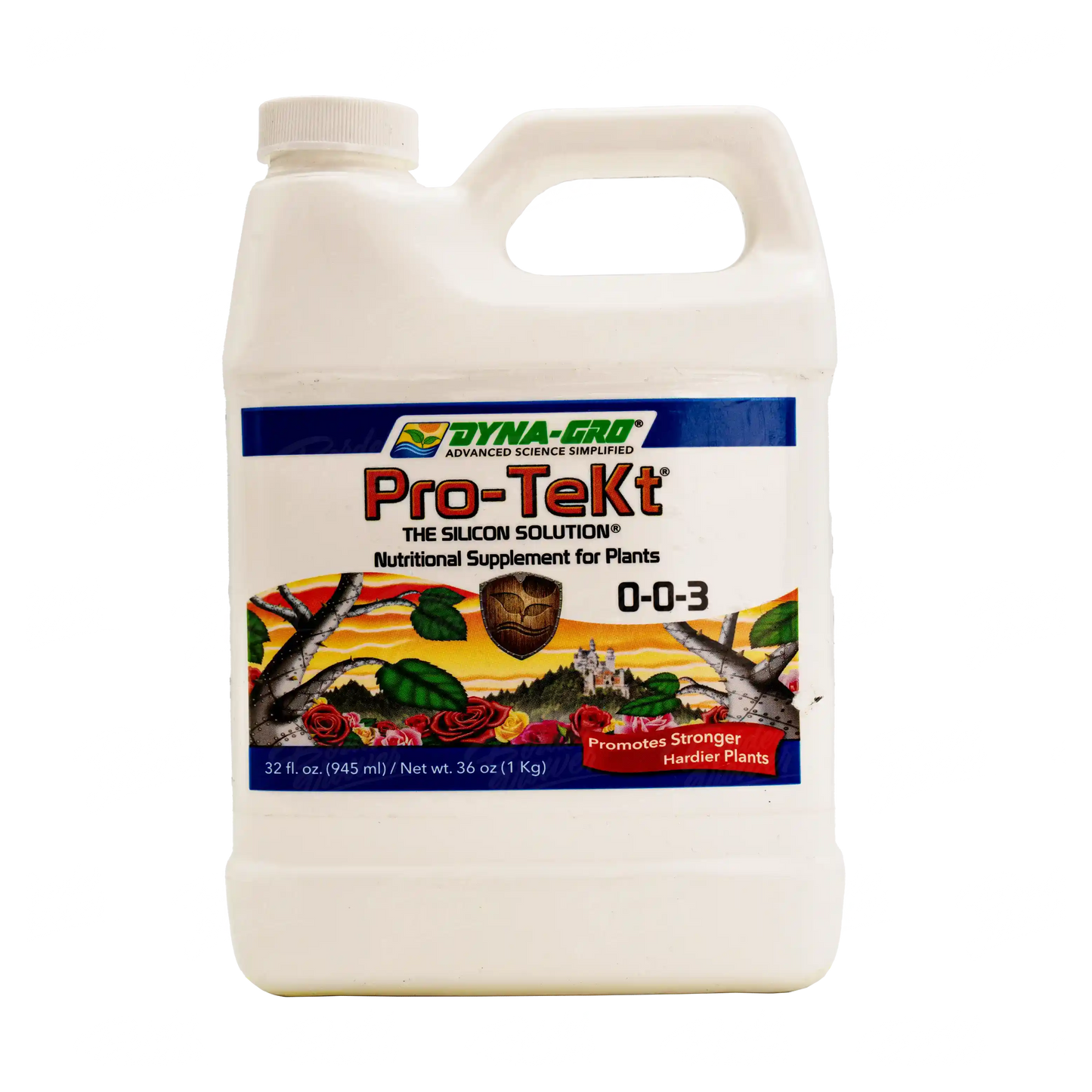 PRO-TEKT 0-0-3 960 ML Silicio de rápida absorción, más fuerza y resistencia para tus plantas